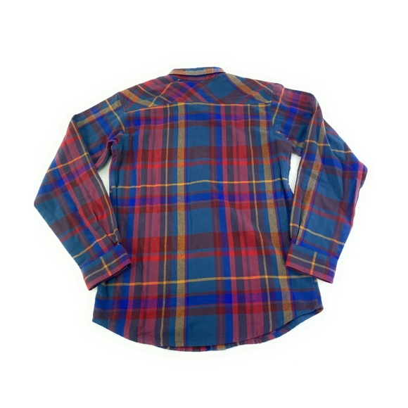 Columbia Men's Slough Creek EXS Red Blue Flannel Long Sleeve Shirts Sizes S - XL - Picture 3 of 3